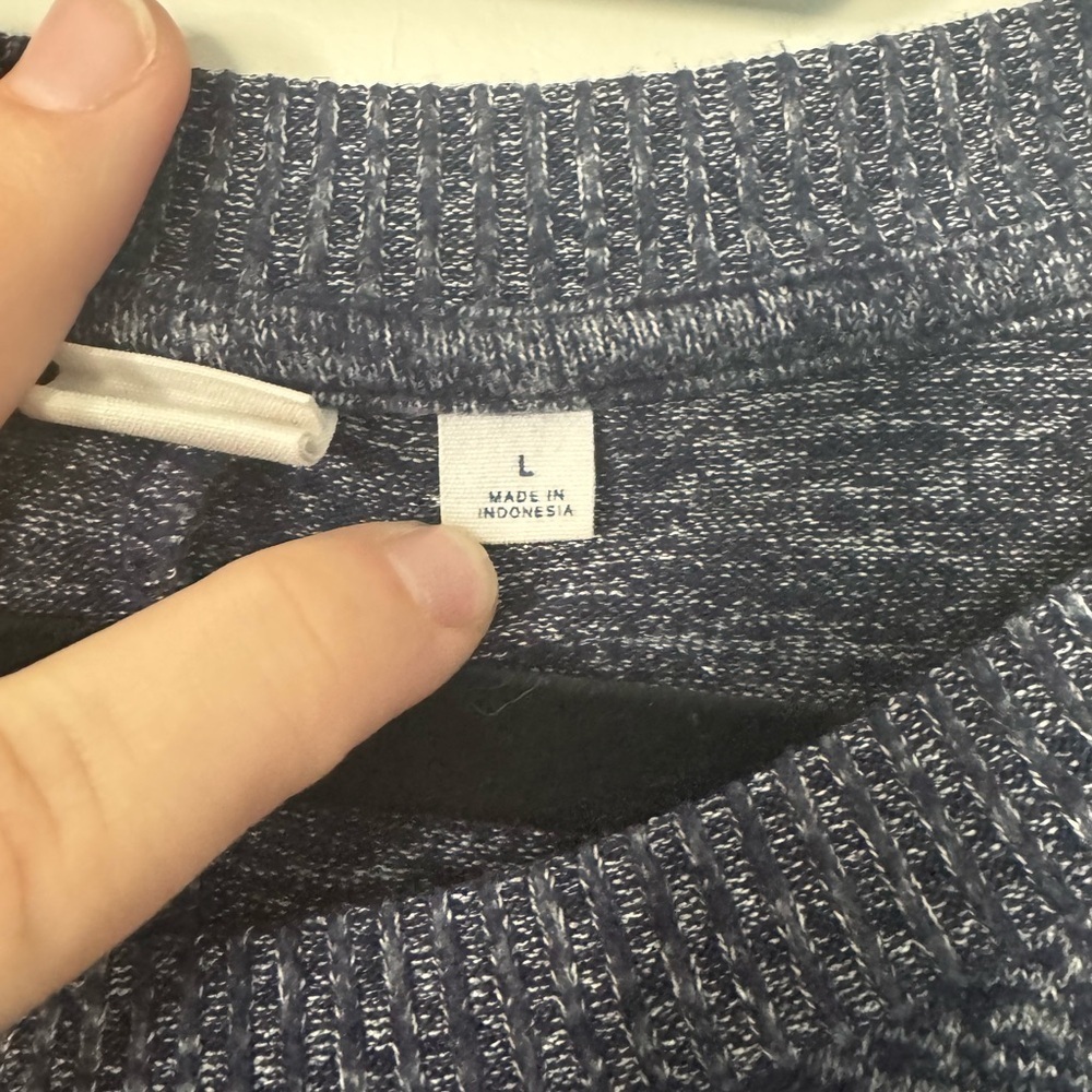 Gap Navy Blue Oversized Sweater with tie sides - Picture 5 of 6